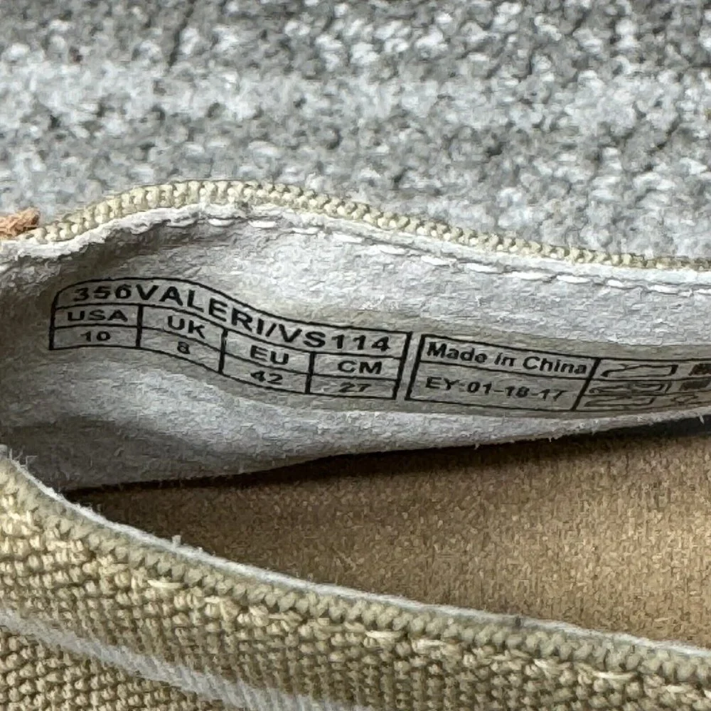 Vionic 356 Valeri Coast Valeri Women’s Shoes Sz 10 M Sand Strip Espadrille